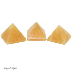 Pyramids: Orange Calcite Pyramid