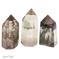 Polished Points By Quantity: Lodolite Polished Point