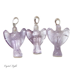 Sterling Silver Pendants: Amethyst Angel Pendant
