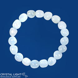 Tumble Bead Bracelets: Aquamarine Tumble Bracelet