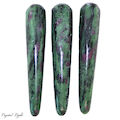 Ruby Zoisite Semi-Faceted Wand