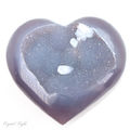 Agate Druse Heart Large