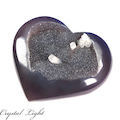 Agate Druse Heart Large