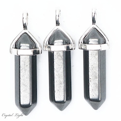 Terminated Pendant: Hematite Double Terminated Pendant