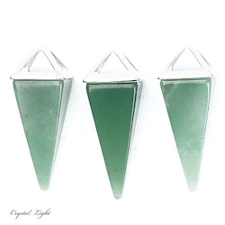 Pyramid Pendants: Green Aventurine Pyramid Pendant