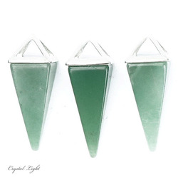 Pyramid Pendants: Green Aventurine Pyramid Pendant