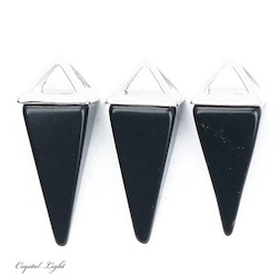 Pyramid Pendants: Black Obsidian Pyramid Pendant