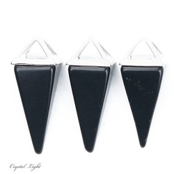 Pyramid Pendants: Black Obsidian Pyramid Pendant