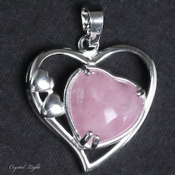 Heart Pendant: Rose Quartz Multi-Heart Pendant