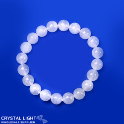 10mm Round Bead Bracelets: Rainbow Moonstone Bracelet 10mm