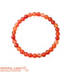 Orange Agate Bracelet 6mm