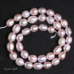 Shell and Pearl Beads: Freshwater Pearl Beads- Mauve