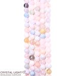 Morganite and Aquamarine Beads 6mm