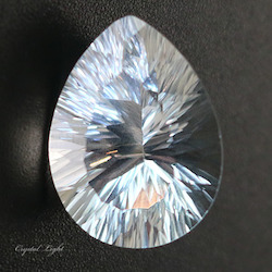 Cut Gemstones: Clear Quartz Pear Shape