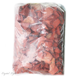 Rough by Weight: Red Jasper Rough Chips/ 5kg Bag