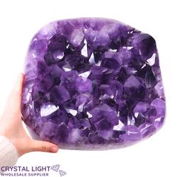 Single Druse Pieces: Amethyst Polished Druse