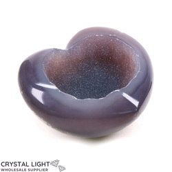 Hearts: Agate Druse Heart Bowl