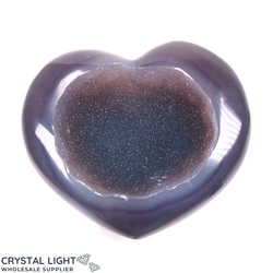 Hearts: Agate Druse Heart Bowl
