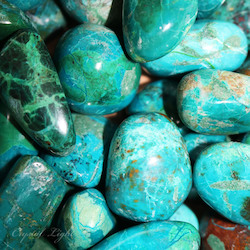 Tumbles by Weight: Chrysocolla Tumble 50g