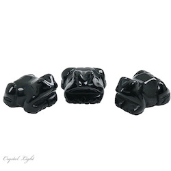Animals: Black Obsidian Frog Small