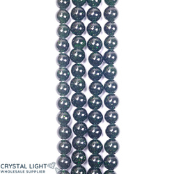 8mm Bead: Green Goldstone Beads 8mm