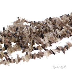 Rough and all other shapes: Smokey Quartz Point Beads