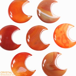 Other Shapes: Orange Agate Crescent