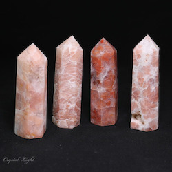 Polished Points By Quantity: Brecciated Pink Agate Polished Point