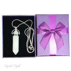 Gift Sets: Clear Quartz Pendant with Gift Box