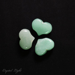 Hearts: Green Aventurine Small Puff Heart