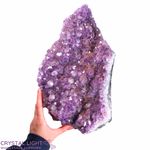 Birds Eye View - Crystal is not upright.