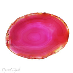 Slices: Pink Agate Slice Large
