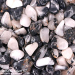 Quartz with Black Tourmaline Brazil Tumble 10-20mm