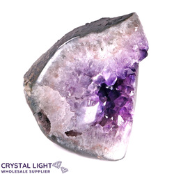 Single Druse Pieces: Amethyst Cut Base Druse
