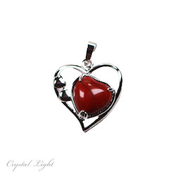 Heart Pendant: Red Jasper Multi-Heart Pendant