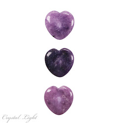 Hearts: Lepidolite Small Flat Heart