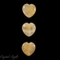 Orange Calcite Small Flat Heart
