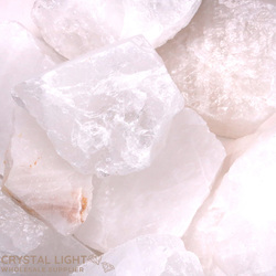 Rough by Weight: Milky Quartz Rough Off Cuts/2kg