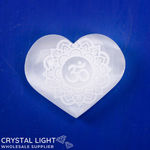 Selenite Mandala Heart