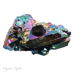 Candle Holders: Titanium Aura Candle Holder