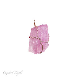 Raw Stone Pendants: Kunzite Pendant #4