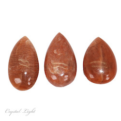 Other Shapes: Peach Moonstone Teardrop