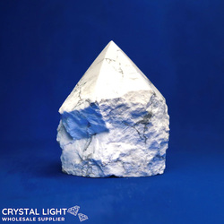Cut Base Points: Howlite Cut Base Point
