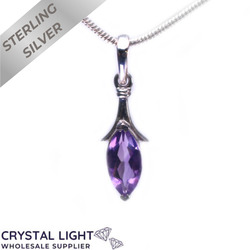 Sterling Silver Pendants: Amethyst Pendant